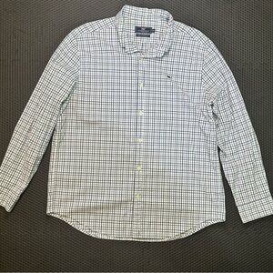 Vineyard Vines Blue and White Casual Button Down Shirt